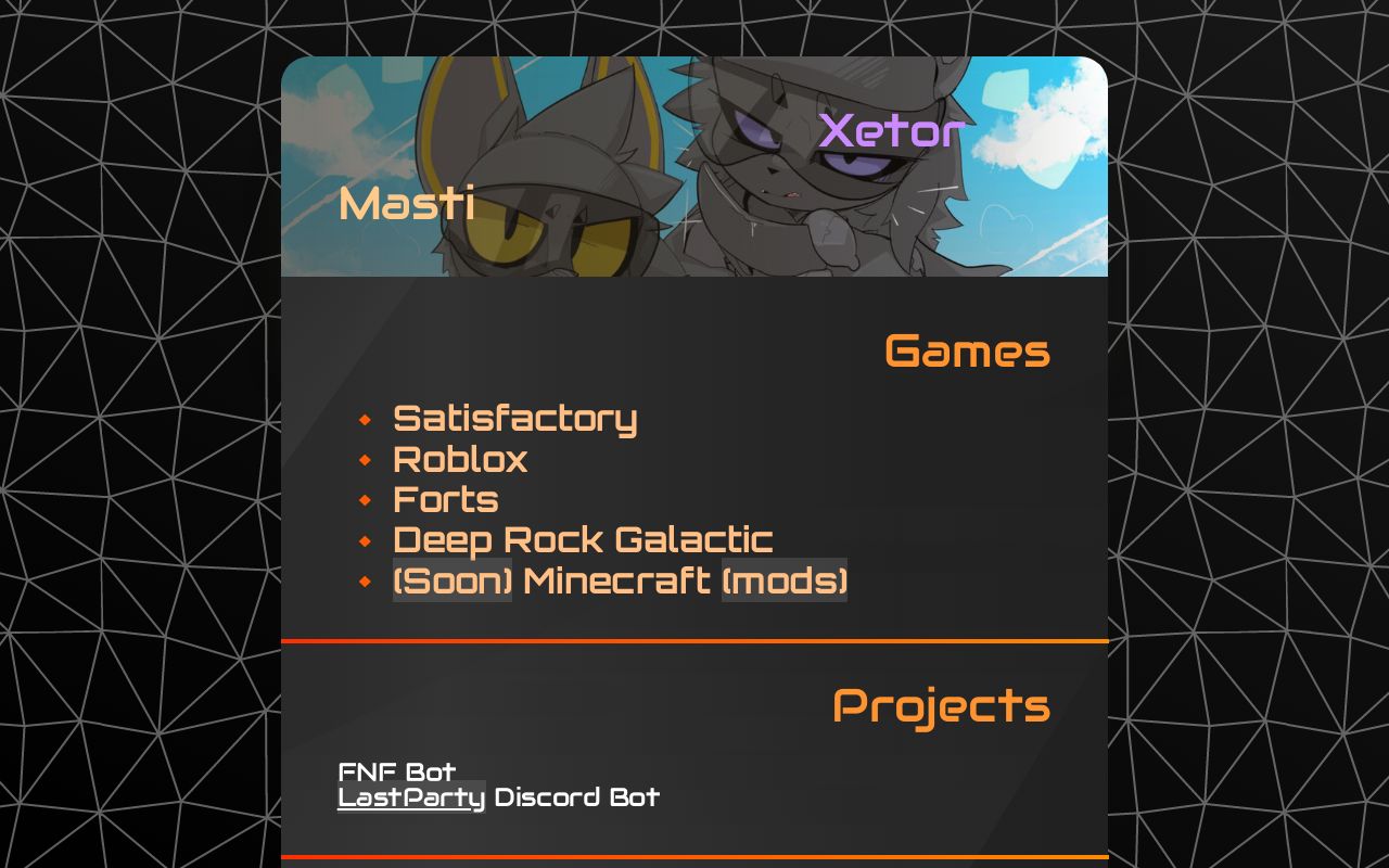 Carrd profile picture for @masti